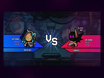 Turn-Based Strategy | VS Battle Screen Design design game game design game designer graphic design ui ui design uiux game design