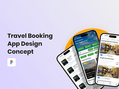 Travel Booking App Design Concept app branding design typography ui