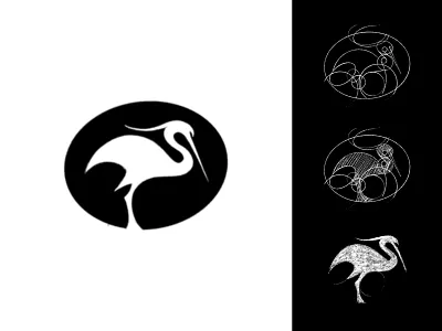 Stork bird logo brand design brand identity branding brandmark custom logo custom logo design design graphic design identity identity designer illustration logo logo design logo designer logo mark mark negative space logo stork stork logo
