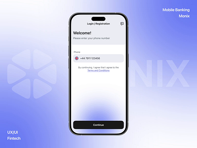 Bank - Mobile Banking animation app clean drumncode fintech mobile app mobile banking monix motion web development