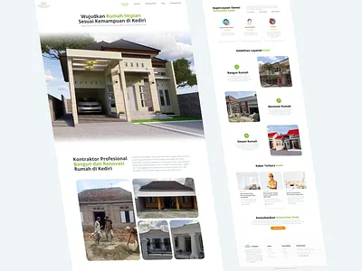 Contractor Landing Page Design | House Builder contractor landing page design landing page ui uiux design website design