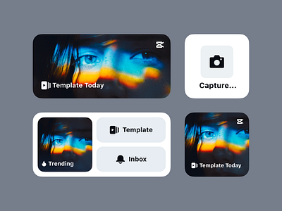 CapCut Widget 2 capcut design ios ui widget