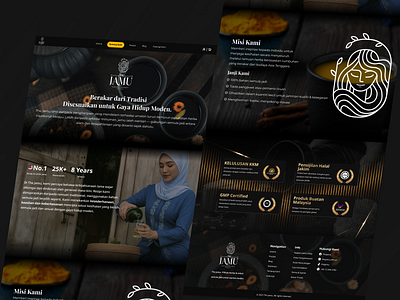 Herbal Website Design | Premium Jamu Experience branding design ui ui design uiux ux design web design website design