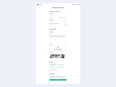Web Form Design | Company Report Submission form design ui uiux ux web design website design