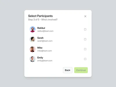 Spliq - Select UI Component Design: Widget Minimal Clean Modal clean ui component dashboard design dialog minimal modal pop up saas ui ui design web app web design widget