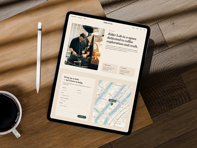 Coffee Roastery E-commerce UI Kit - Contact Page coffee coffee roastery contact contact form contact page contact us customer service form get in touch help inquiry inquiry form nucleus reach out roastery support supports ui kit
