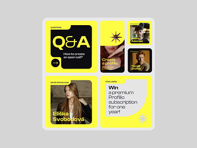 Profilio – visual identity for talent matching platform animation brand identity branddesign branding figma graphic design graphicdesign instagram design instagram post instagram template motion design quote design social media social media template uiux visual design visual identity