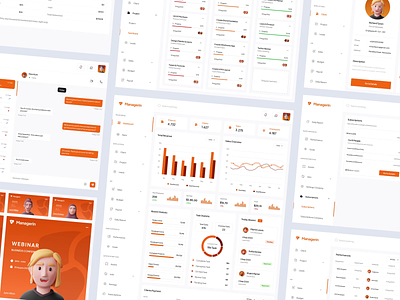 Managerin - Bussiness Management Dashboard Animation animation branding bussiness clean crypto dashboard grafik graphic design gumroad landing page management minimalist motion graphics product prototype ui ui8 uikit uiux