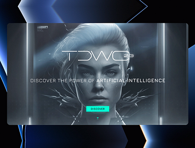 TDWC 23 AI Website 3d after ai animation artificial inteligence branding chat gpt design figma graphic design illustration interface logo midjourney motion graphics ui web webdesign webpage