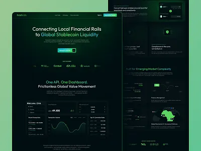 Fintech SaaS Dashboard UI/UX for Stablecoin Liquidity Platform api platform b2b saas blockchain ui compliance ui crypto dashboard dark mode design defi design figma financial dashboard fintech fintech app fintech saas product design saas dashboard saas design saas website stablecoin ui design ux design web app design