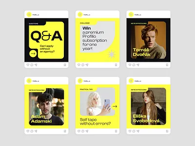 Profilio – Social Media Templates bran identity brand identity branddesign branding figma graphicdesign instagram post instagram template mockups motion graphics quote design social media design social media graphics social media marketing social media template visual design visual identity