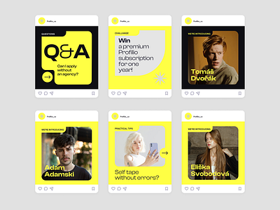 Profilio – Social Media Templates bran identity brand identity branddesign branding figma graphicdesign instagram post instagram template mockups motion graphics quote design social media design social media graphics social media marketing social media template visual design visual identity