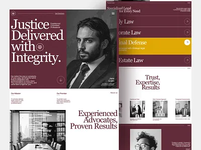Jurislex | Law Firm Landing Page design advocate consultancy hire lawyer landing page law law brand law firm lawyer legal adviser legal page ui web design website