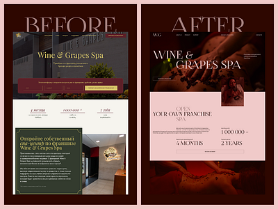 Redesign of the website for the franchise design landing multipage redesign ui ux web website