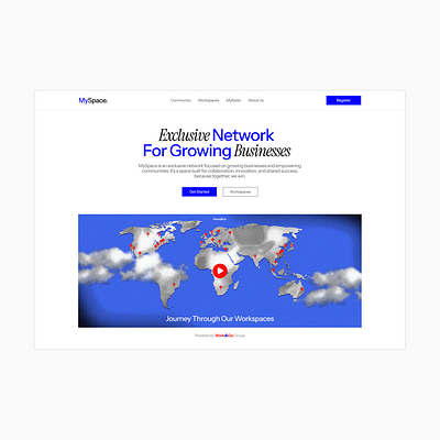 "MySpace." Hero section design & branding branding design hero section ux web webdesign