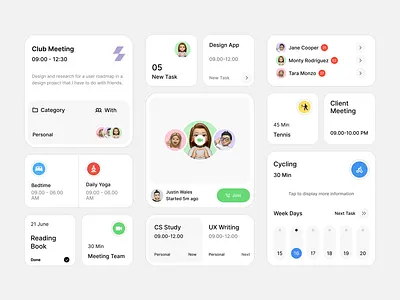 iOS Dashboard ui