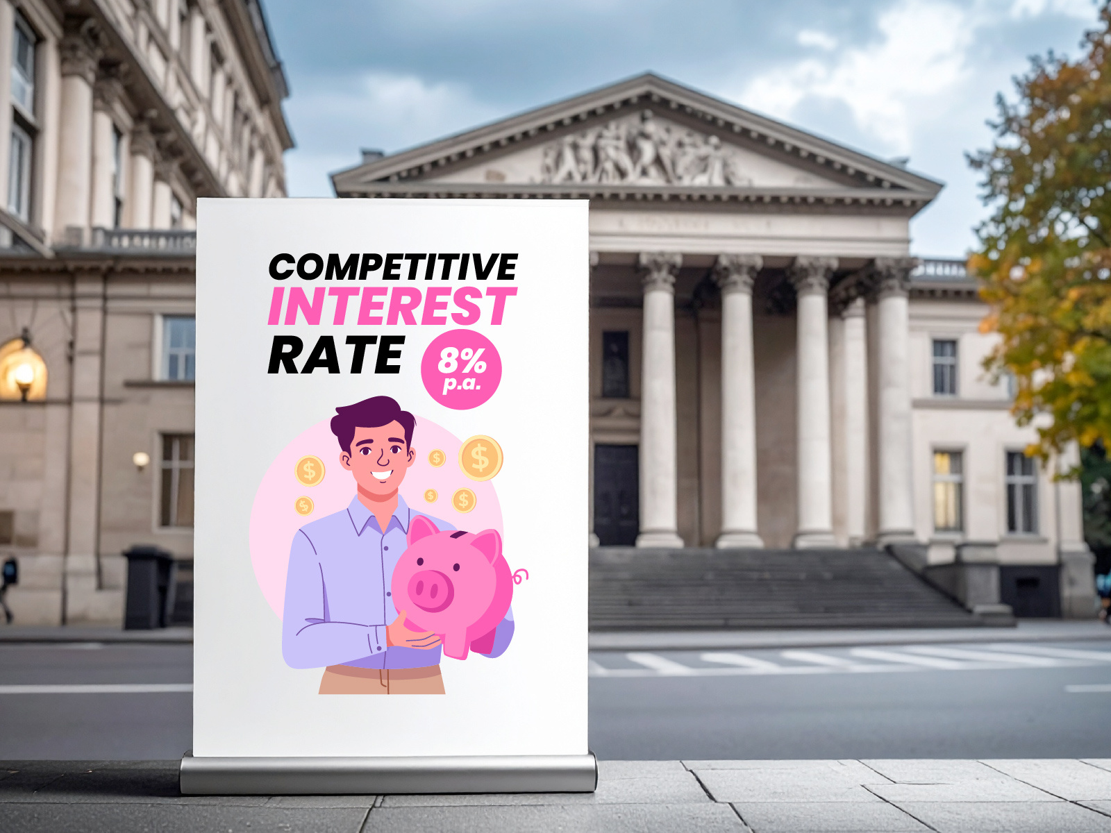 Example of Fin Tech & Business Concept Illustration