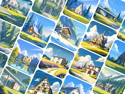 Pension Illustrations branding handpainted illustration ui