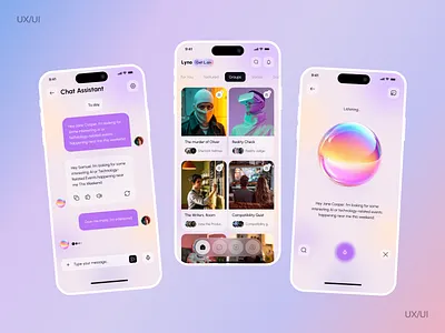 AI Smart Chat & Voice Recognition App ai ai voice chat gpt chatbot conversational ai ios mobileapp mobiledesign smart ai smart assistant voice recognition