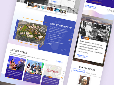 Somaiya – Business Vertical Website Design business vertical mobile responsive uiux design website branding
