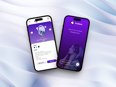 Headphone Store App! 🎧📲 adobe xd app design e commerce ui headphone design headphones minimal design moblie app ui ux design wireframe