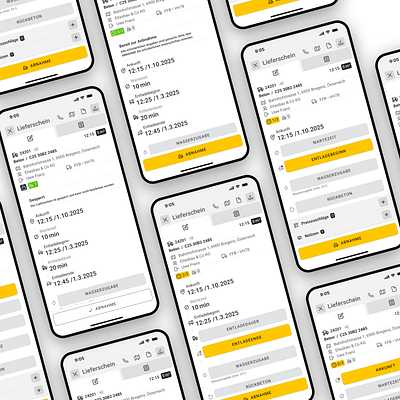 dornerDeliveryNote App | UX & UI Design – Webulos app branding design icon illustration ios ipad iphone logo ui