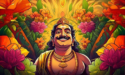 🌸 Onam Festival Video Design – A Fusion of AI & Creativity 3d animation branding graphic design motion graphics ui