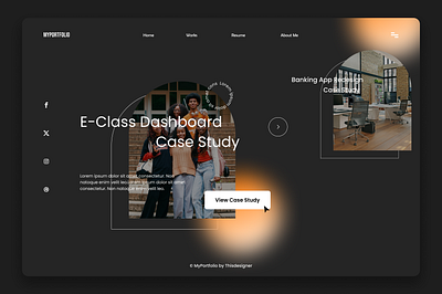 Product Designer Portfolio Landing Page app branding design landingpage portfolio productdesign ui uidesign uiux userexperience ux webdesign website