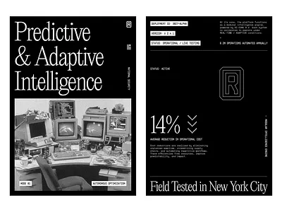 B2B AI ONE PAGER ai b2b b2b ai brand brand design brand identity branding landing page logo manufacturing new york city nyc one pager saas ui usa
