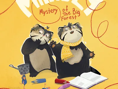 Picture book – "Manuls" book illustrations character design childrens illustration cover design illustration illustrations