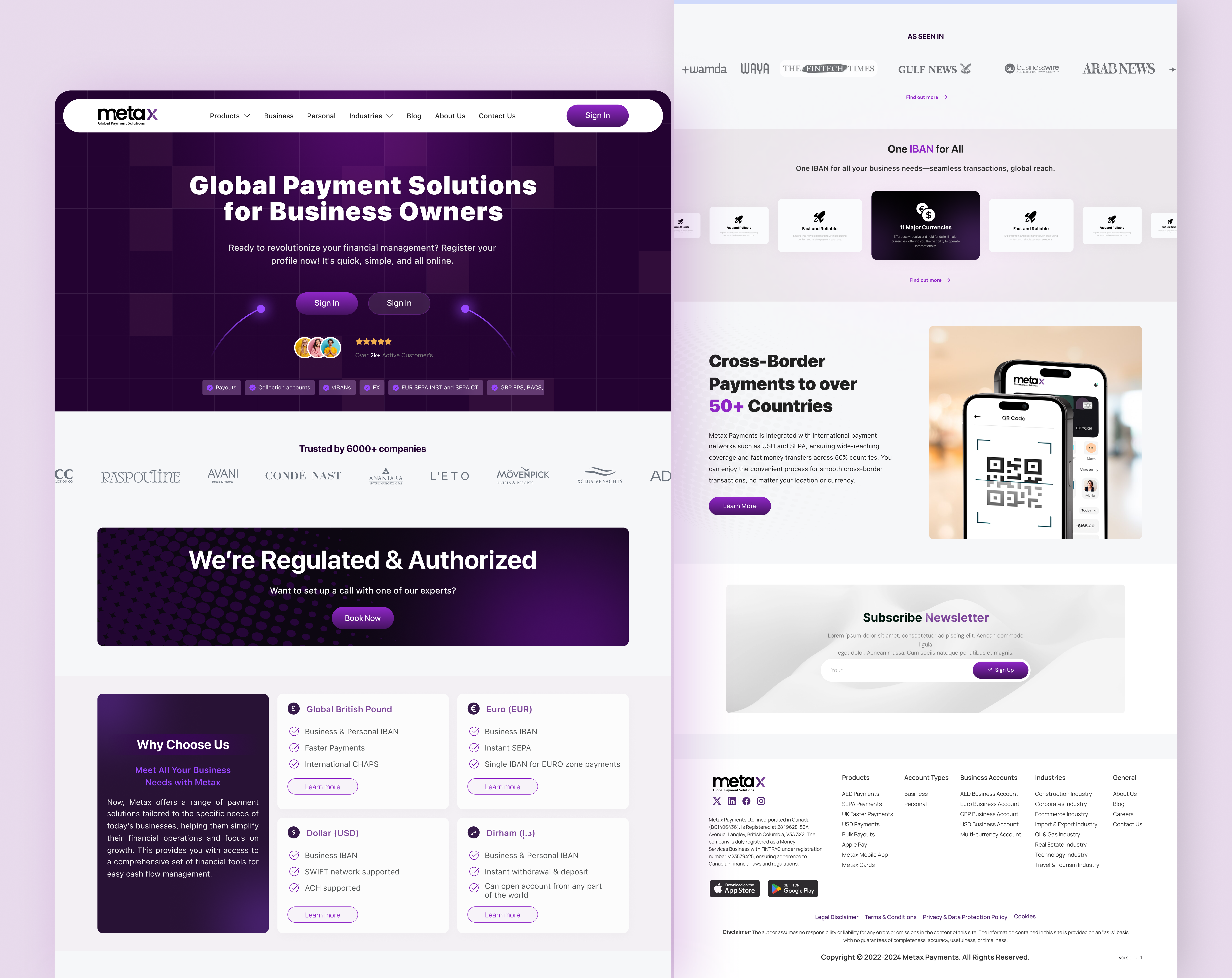Example of Modern And Clean Landing Page Design