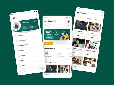 E-Learning App – Learn Anytime, Anywhere 🎓 appdesign branding creativedesign dashboarddesign design designinspiration figma illustration interactiondesign interfacedesign minimaldesign mobiledesign moderndesign prototype ui uidesign ux uxdesign webdesign