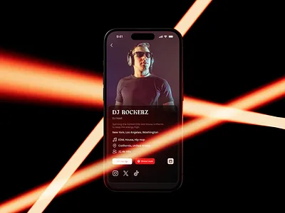Nightlife App UI app design app interface clean design dark mode event app figma design minimal ui mobile app mobile ui night life night party party app product design social app ui ui design user experience user interface ux ux design