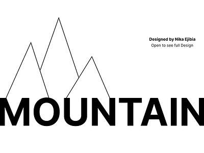 Mountain landing mountain ui uiux ux web