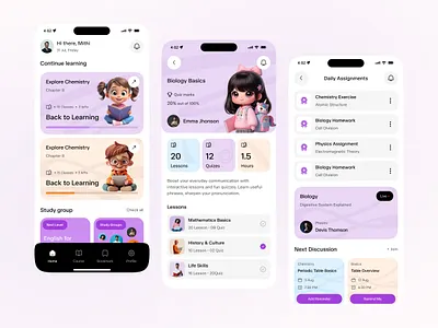 School Education Mobile App app design application communication design e learning education interaction design interface design mobile app mobile design mobile ui mobile user interface school school tracke school tracker students ui user experience user interface ux