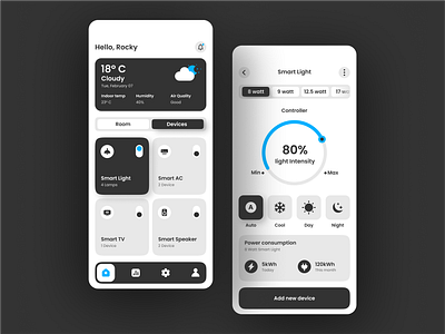 Smart Device Mobile App by Reiza Pahlevi for Pixelz on Dribbble