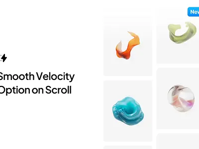 Marquee Smooth Velocity Option on Scroll 3d ai animation branding carousel elementor fast graphic design logo marquee motion graphics options pixfort scroll settings speed theme ui ux wordpress
