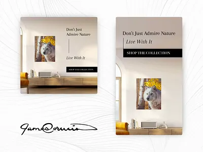 James Corwin Fine Art GIF Ads ad ads art artist artwork black propeller branding canvas digital facebook fine art graphic design instagram james corwin marketing meta painting picture ppc retargeting