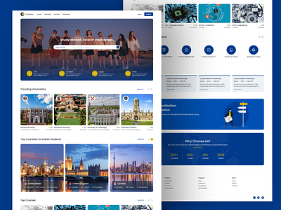 Education Platform Website Design design dribbble edtech education minimal design product design student ui ui design ui ux ux ux design webdesign website website design