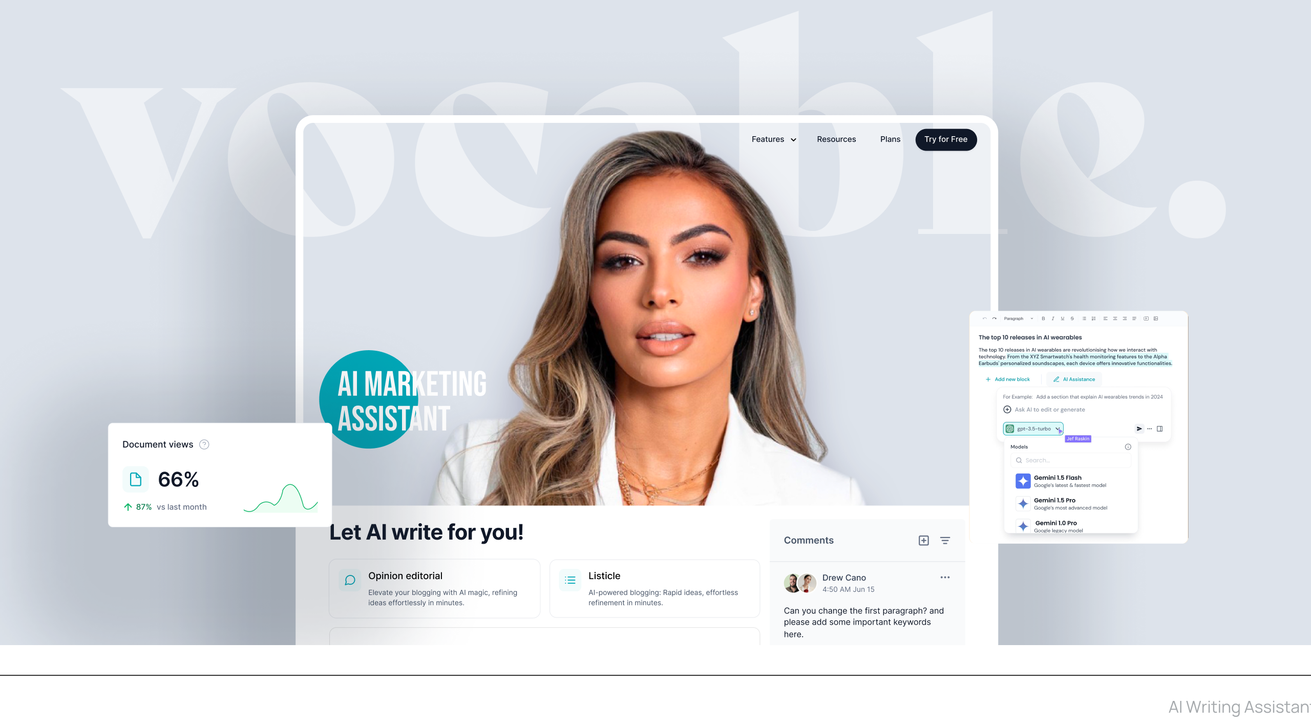 Vocable — AI Content Ops Dashboard ai content dashboard ai saas dashboard ai user management analytics automation b2b branding content marketing dashboard graphic design marketing ops product design saas saas dashboard templates ui ux design uiuxdesign user management ui ux case study workflow