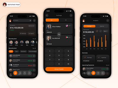 Mobile Banking App Design appconcept bankingui cryptoapp darkmodedesign darkthemeui dribbbletrending figmadesign financeapp financedashboard financeux fintechdesign investmentapp minimalui mobileuidesign modernui moneymanagement neumorphism tradingapp uiinspiration uxdesign