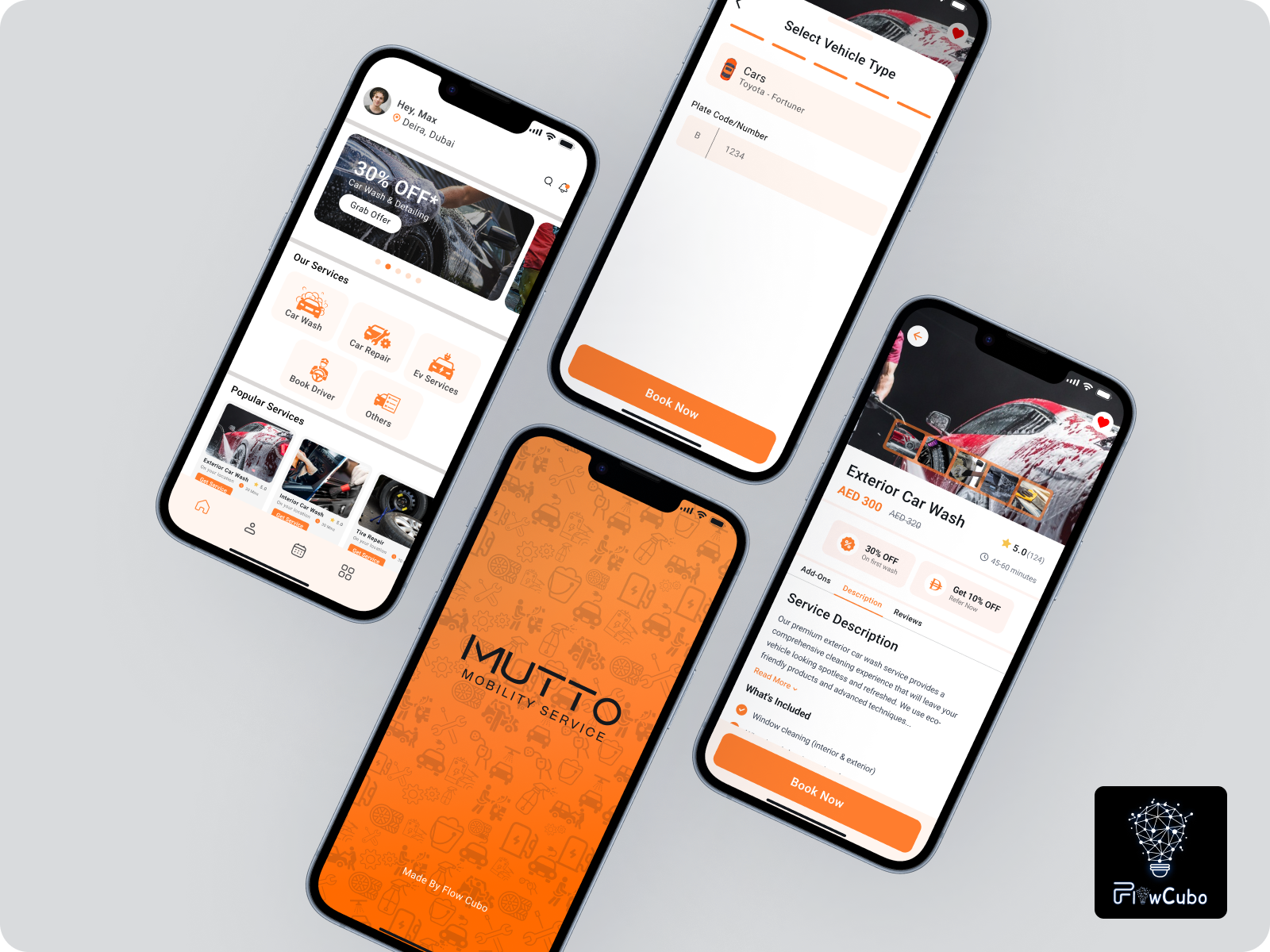 Mutto Mobility Car Wash App Design app design branding car wash car wash mobile design graphic design mobile app ui