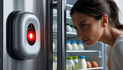 SmartFridge: AI That Fills Your Kitchen ai artificial intelligence chat foodtech futuretech interactiondesign iot midjourney photoshop productdesign smartfridge smarthome uxdesign