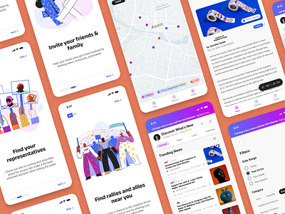 League of Women Voters App app branding native app product design