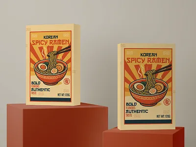 Bold Packaging Design - Ramen Packaging Design branding graphic design logo motion graphics packging