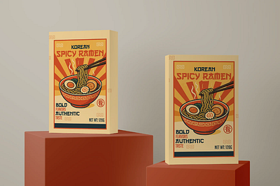 Bold Packaging Design - Ramen Packaging Design branding graphic design logo motion graphics packging
