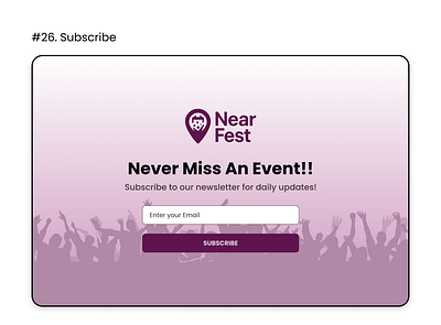 Daily UI 026 : Subscribe 26 dailyui design subscribe ui ux