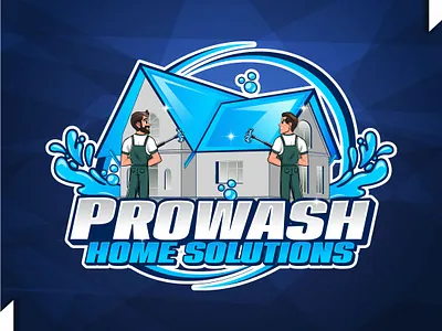 Custom Pressure Washing Cartoon Logo for Business Branding modern business logo