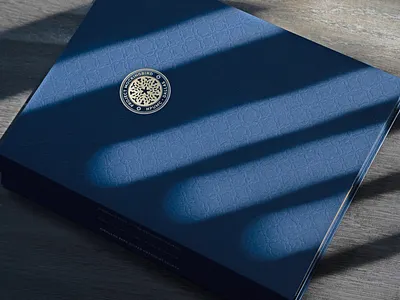 HPUMC Pitch Packet book book design branding foil logo packet seal typography