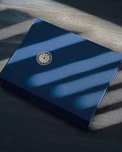 HPUMC Pitch Packet book book design branding foil logo packet seal typography